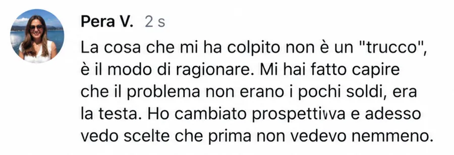 Commento di un lettore dal canale